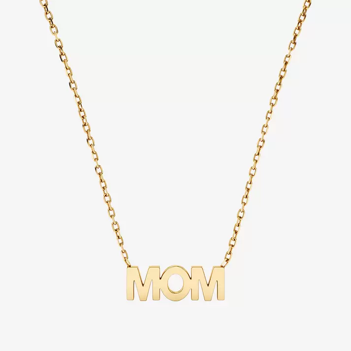 Mom Necklace Gold