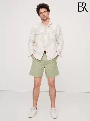 Sage Grön - Banana Republic Autentiska Chino-shorts