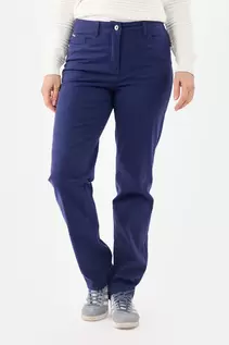 Ingrid Bukser - Navy - Straight Fit - Brede Lægge