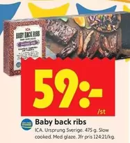 Baby back ribs
