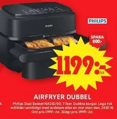 philips - AIRFRYER DUBBEL