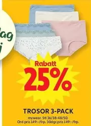 Mywear - TROSOR 3-PACK