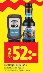 Santa Maria - Grillolja, BBQ-sås