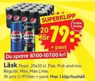 Pepsi - Flak. Pick and mix.
