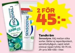 sensodyne - Tandkräm