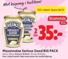 Heinz - Mayonnaise Serious Good BIG PACK