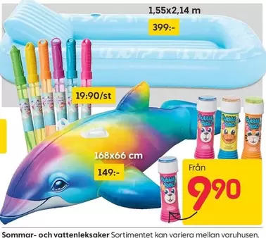 Sommar- och vattenleksaker Sortimentet