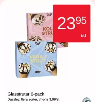 Dazzley - Glasstrutar 6-pack
