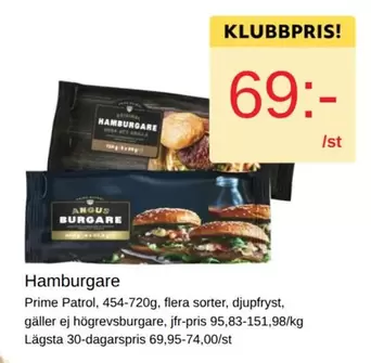 Prime - Hamburgare