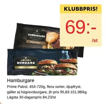 Prime - Hamburgare