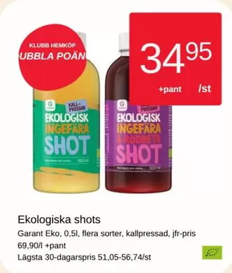 Garant - Ekologiska shots