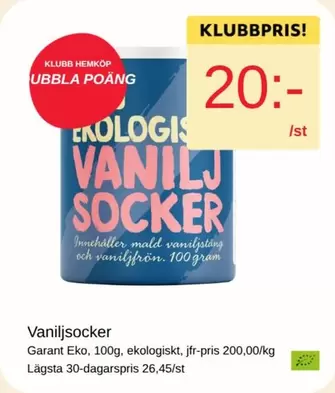 EKO - Vaniljsocker