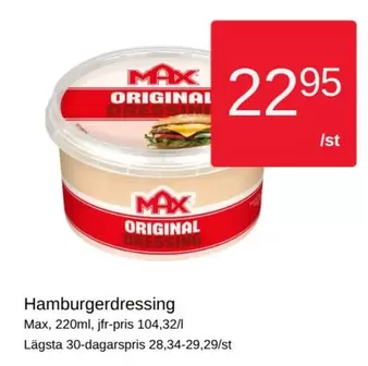 Hamburgerdressing