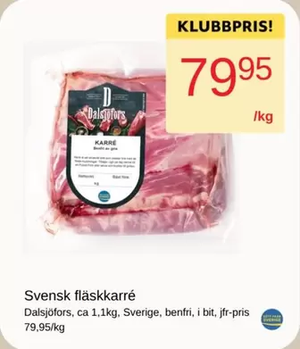 Svensk flåskarré