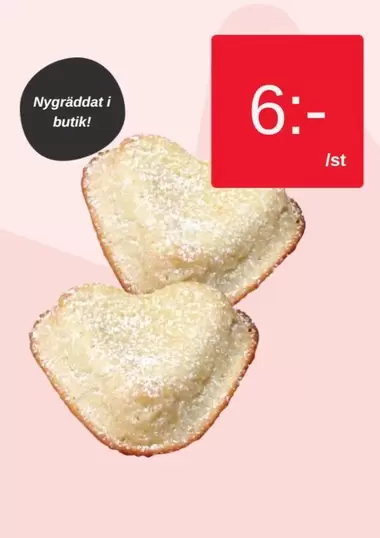 Heart-shaped pastry