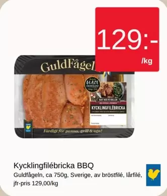 Guldfågeln - Kycklingfilébricka BBQ