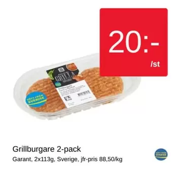 Garant - Grillburgare 2-pack