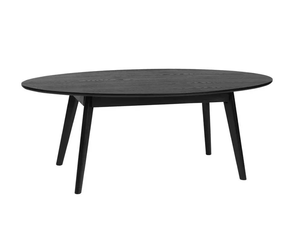 Yumi Soffbord | Ovalt, Svartlackad Ek