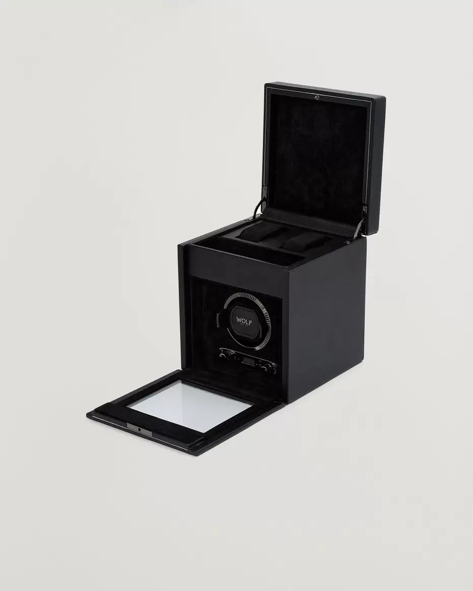 British Racing Single Watch Winder With Storage Black