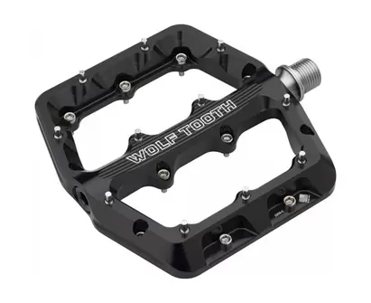 Cykelpedaler Wolf Tooth Waveform Pedal Large Black