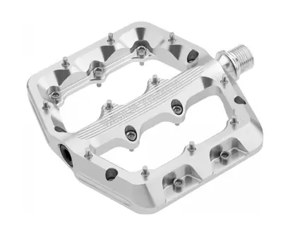 Cykelpedaler Wolf Tooth Waveform Pedal Large Silver