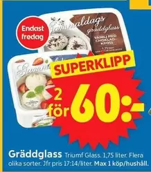 Triumf glass - Gräddglass