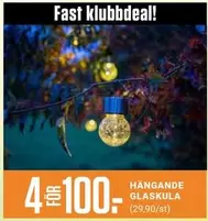 Hängande glaskula