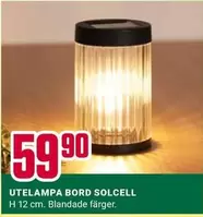 UTELAMPA BORD SOLCELL