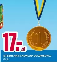 STEENLAND CHOKOLAD GULD MEDALJ
