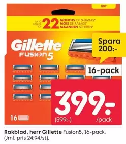 Gillette - Rakblad