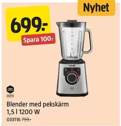 OBH Nordica - Blender med pekskärm