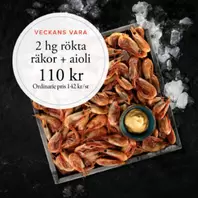 Veckans Vara – 2hg rökta räkor & aioli