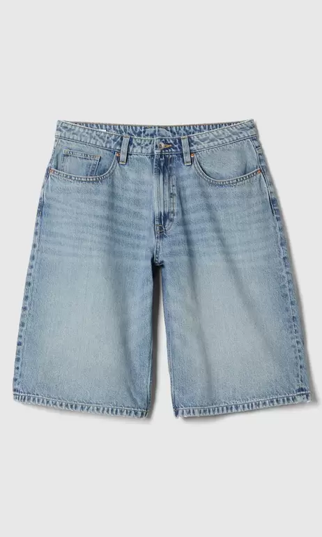 Baggy Jorts Ljusblå