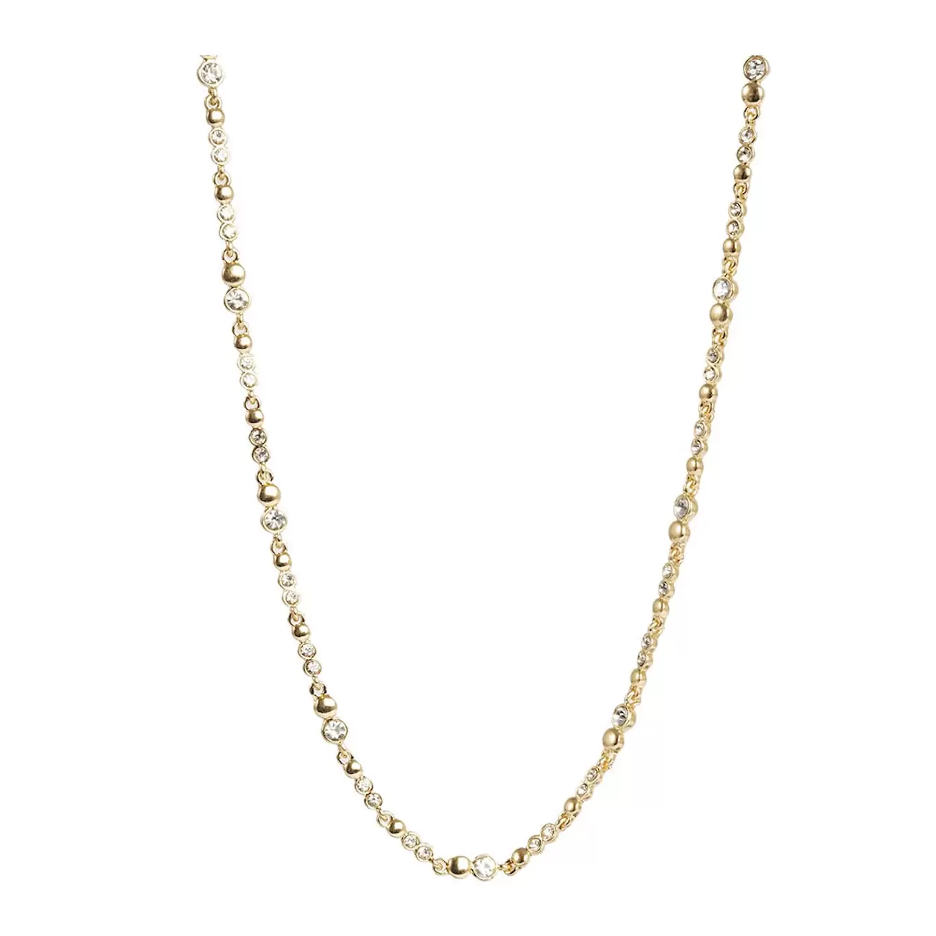 Sweet Droplets halsband kort kristall guld