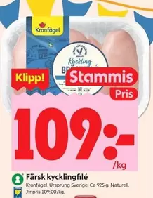 Kronfågel - Färsk kycklingfilé
