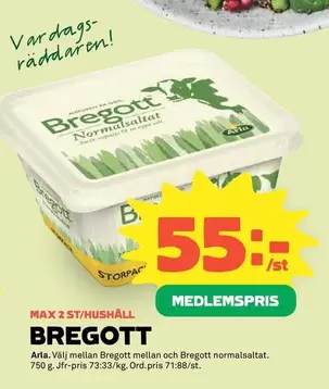 Arla - Bregott Normalsaltat