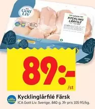 Kycklinglårfilé Färsk