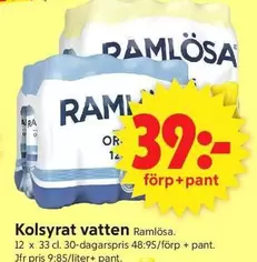 ramlösa - Kolsyrat vatten
