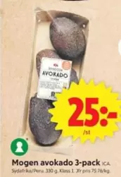 Mogen avokado 3-pack