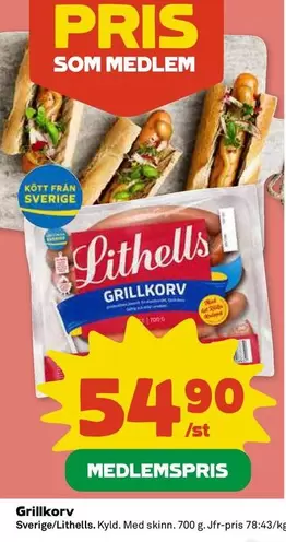 Lithells - Grillkorv