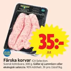 Färska korvar