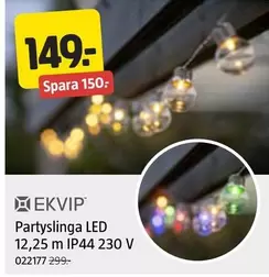 Partyslinga LED 12,25 m IP44 230 V