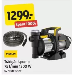 Stanley - Trädgårdspump 75 l/min 1300 W 027800