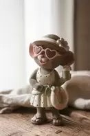 Mrs Summer Mouse - Dekoration - 12 cm