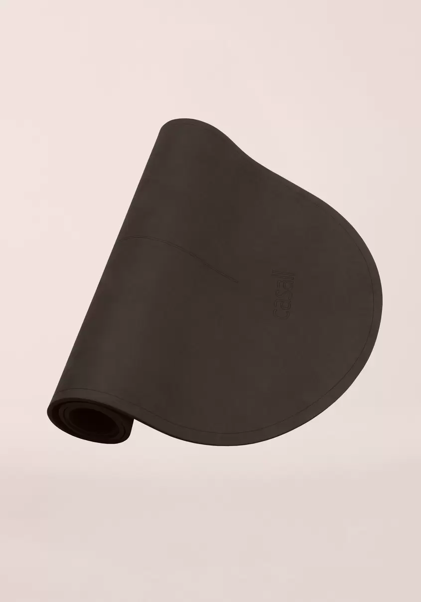 Oval Pilates and Training Mat 8mm - Dark Brown