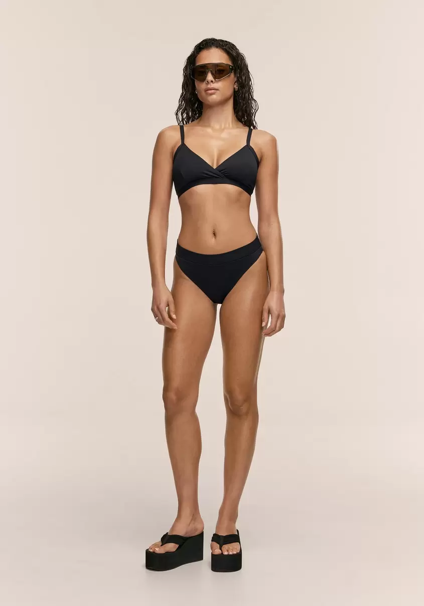 High Waist Bikini Brief - Black
