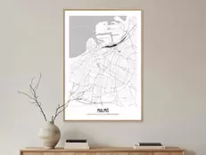 Personlig poster med stadskarta