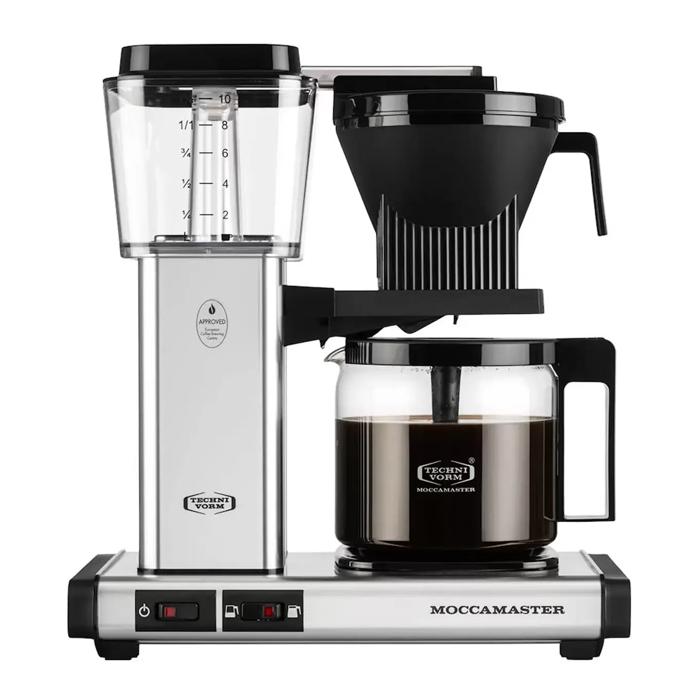 Optio kaffebryggare 1,25 L polished silver