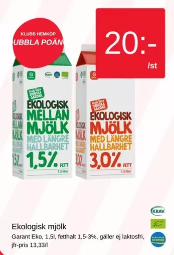 EKO - Ekologisk Mjölk