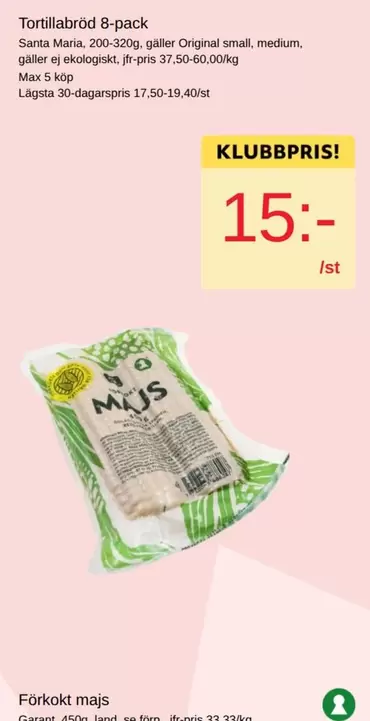 Santa Maria - Tortillabröd 8-pack
